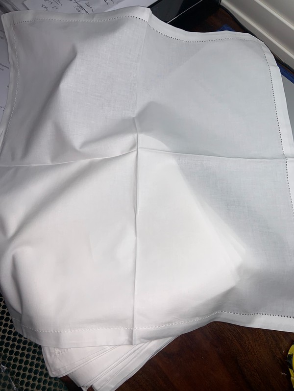 White Hempstitched Napkin