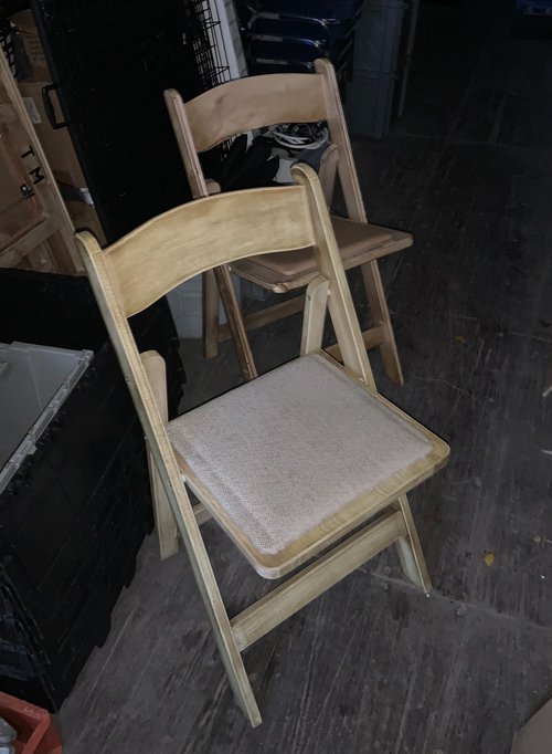 6x Wooden Folding Chairs