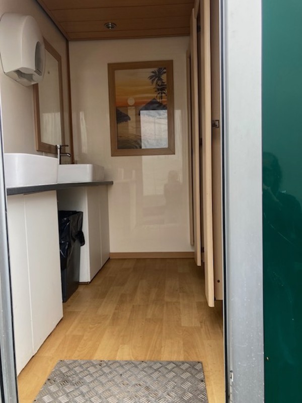 Inside Honeywagon 3+1  Toilet Units