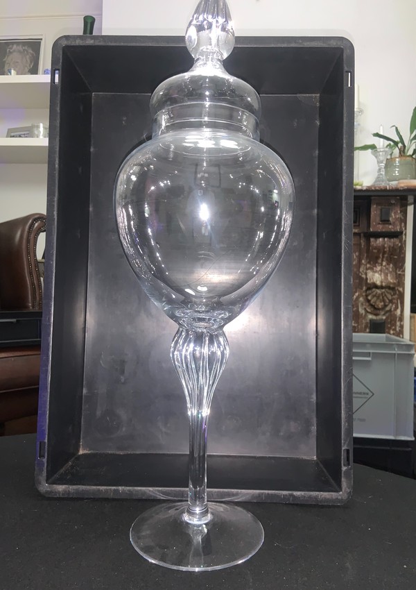 Unused Large Glass Candy Jar