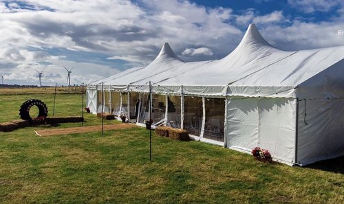 Roder 9m x 24m 'double peaked roof' Secondhand