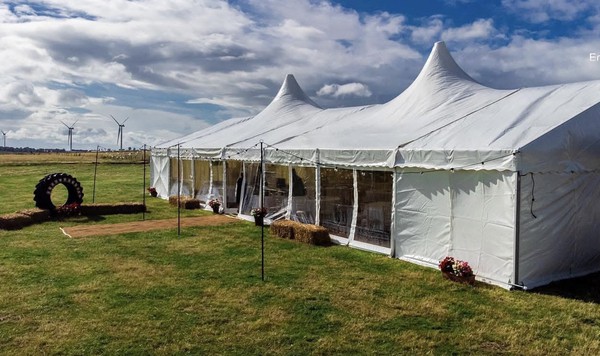 Roder 9m x 24m 'double peaked roof' Secondhand