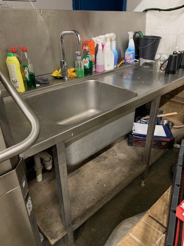 Pass Through Dishwasher Sink