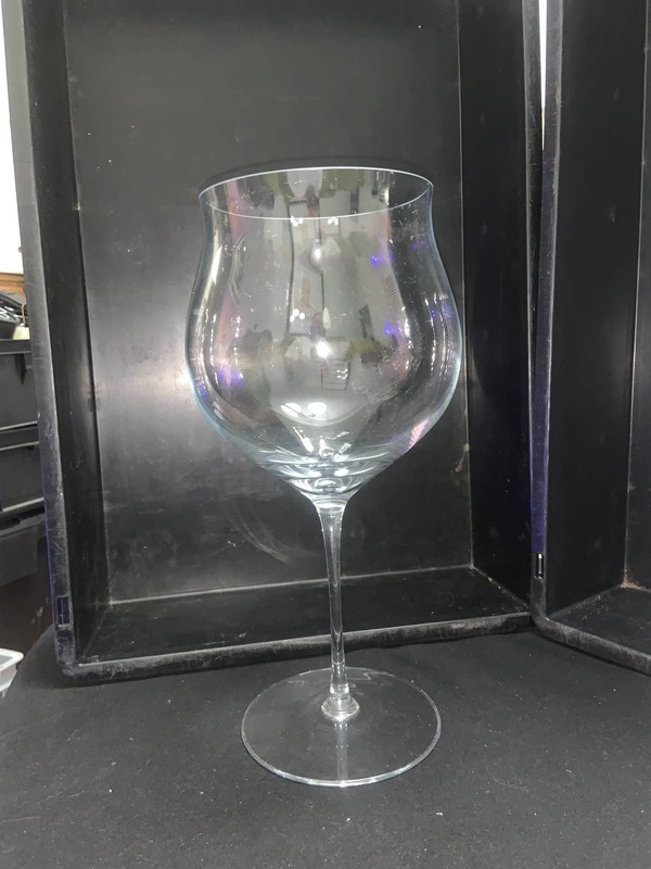 Large red wine glass