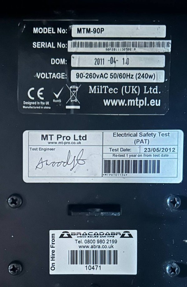 Moving profile lights MilTec MTM-90