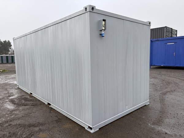 Office container with fork lift pockets