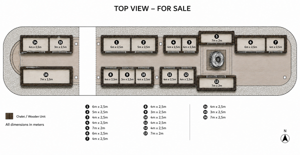 Top View of Chalet Village