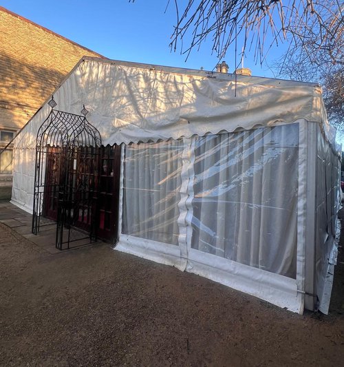 Secondhand Used 12m x 9m White Marquee For Sale
