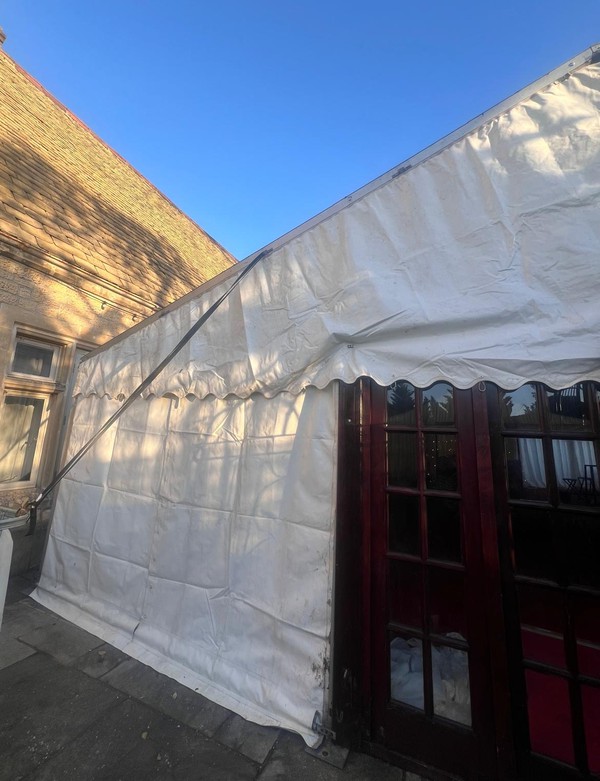 Used 12m x 9m White Marquee For Sale