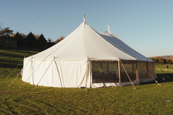 12m x 18m Celeste Sailcloth Marquee