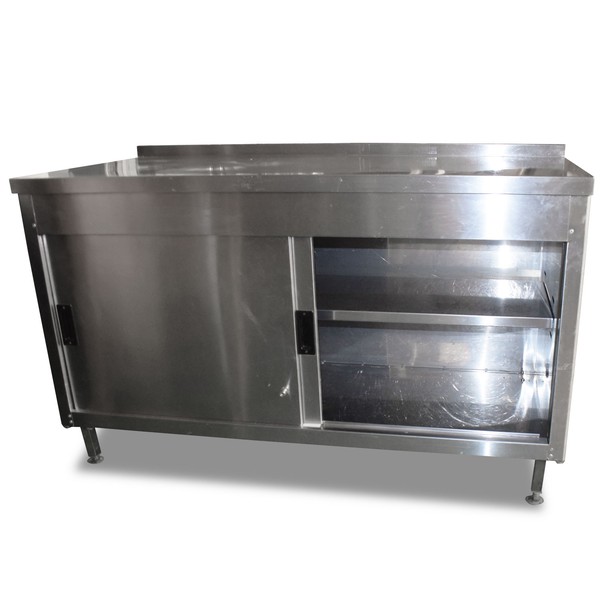 1.3m Stainless Steel Sliding Door Kitchen Cupboard 1.3m Stainless Steel Sliding Door Kitchen Cupboard