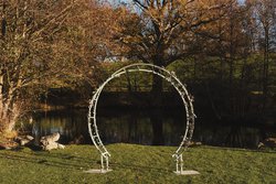 Wrought iron wedding arch