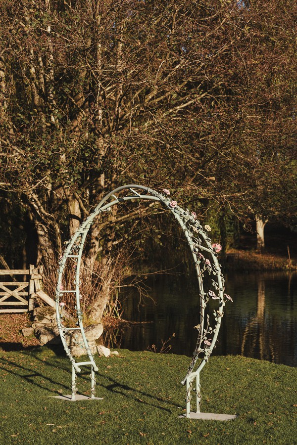 Steel wedding arch