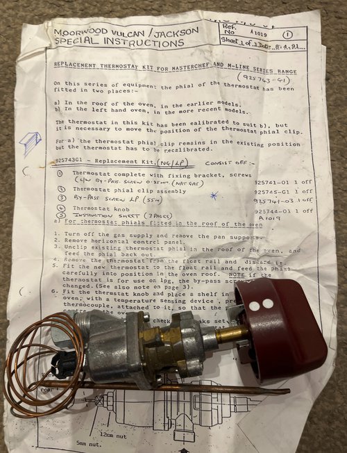 Moorwood Vulcan Thermostat For Sale