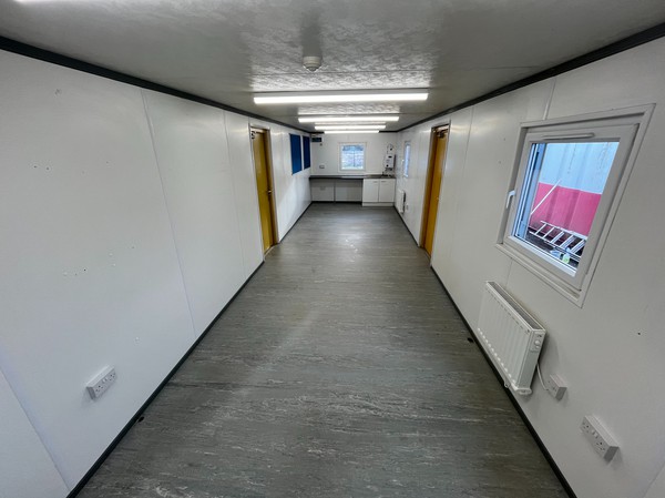 Secondhand 32ft x 10ft Canteen Site Cabin