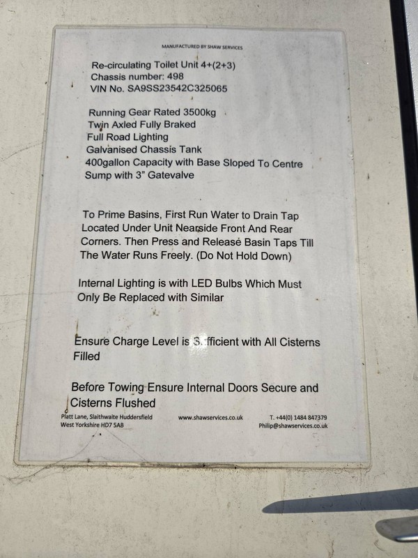 Toilet trailer information Toilet trailer information