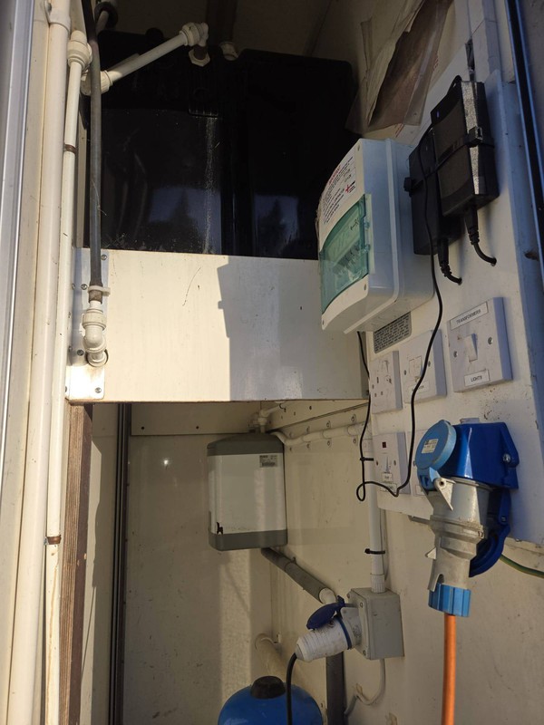 Toilet trailer service cupboard Toilet trailer service cupboard