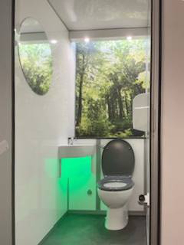 Woodland themed toilet trailer Woodland themed toilet trailer