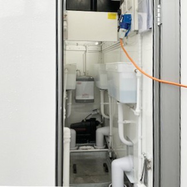 Toilet trailer service cupboard Toilet trailer service cupboard