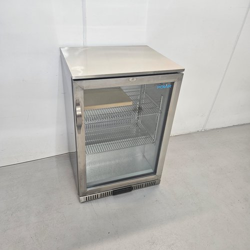 Stainless steel drinks fridge