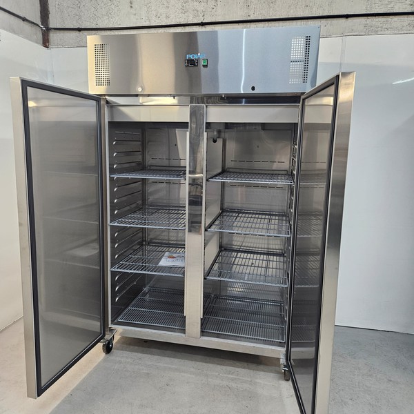 Polar Double Stainless Upright Fridge Polar Double Stainless Upright Fridge