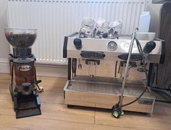 2 group coffee machine for sale