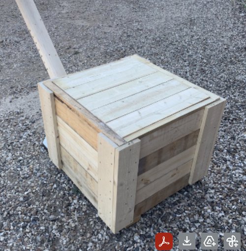 wooden boxed concrete blocks