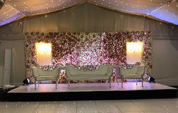 Coral/Peach Flower Wall For Sale