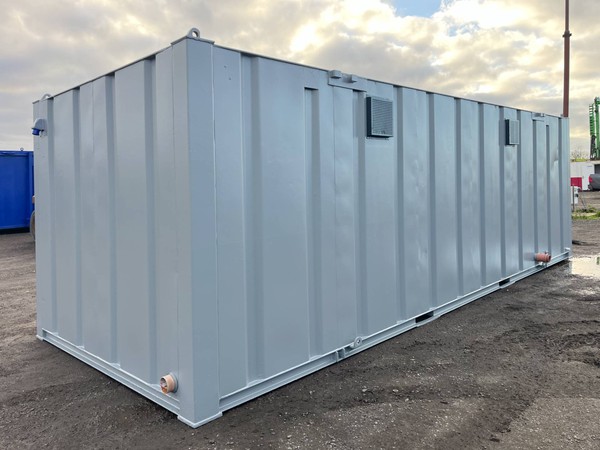 Building site Modular 3+1 toilet & separate shower block cabin