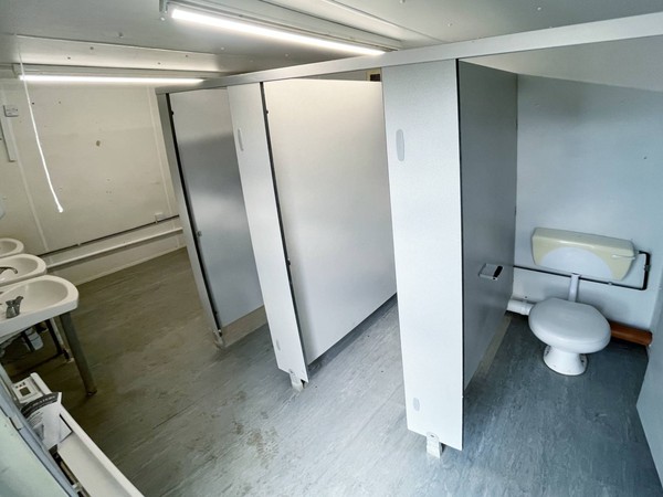 Ladies and gents toilets with shower