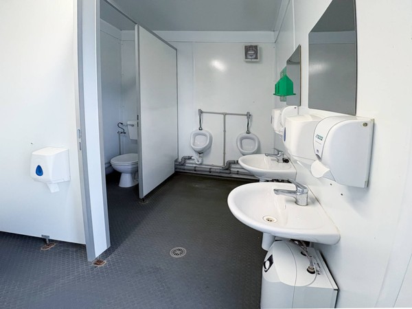 Anti vandal  3+1 Site Toilet cabin