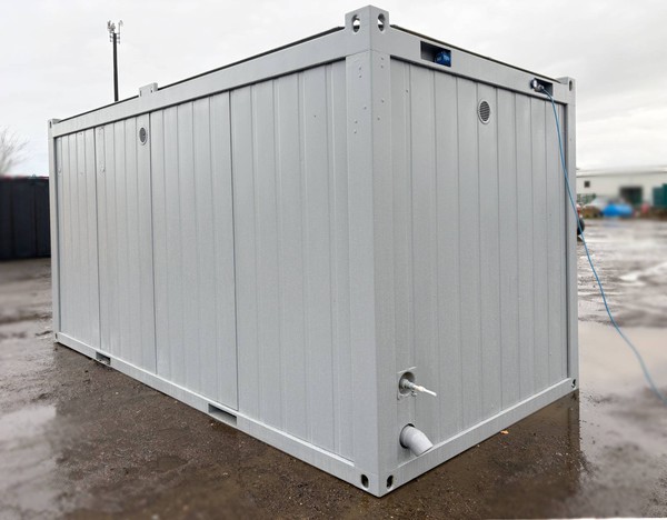 Crainable anti vandal  3+1 Site Toilet Block