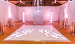18ft x 18ft White Light Up Dance Floor