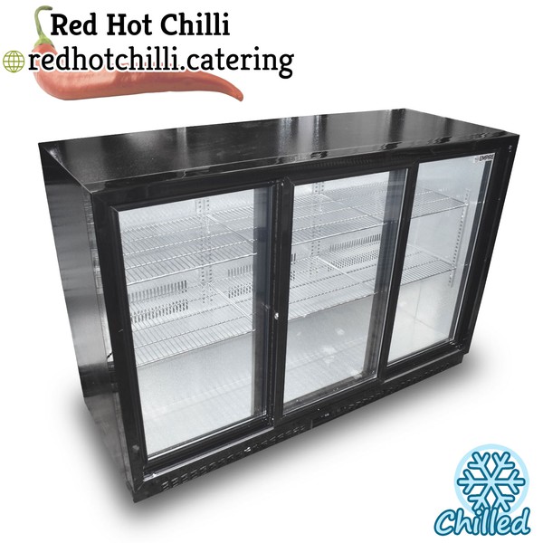 Three door beer / bottle fridge for sale