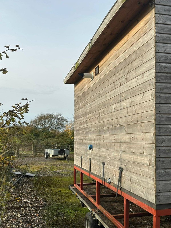 Glamp site Shower and toilet shed