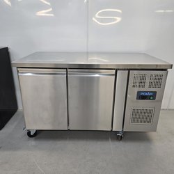 Two door prep fridge