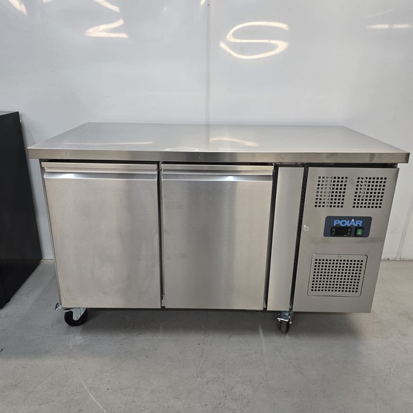 Two door prep fridge