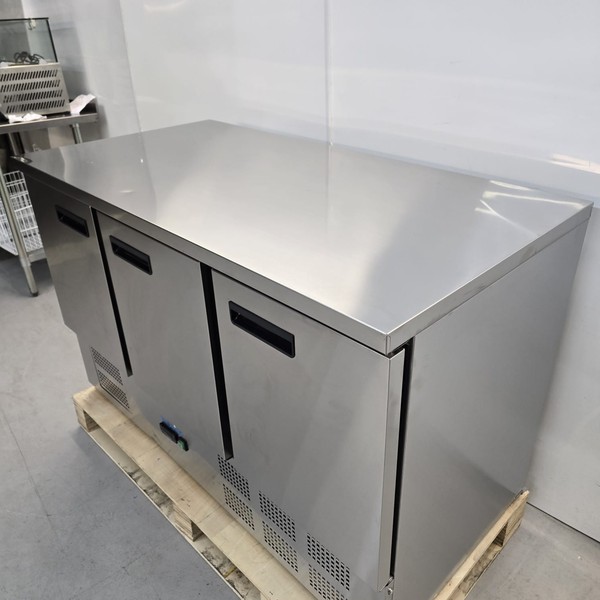 Three door bench fridge