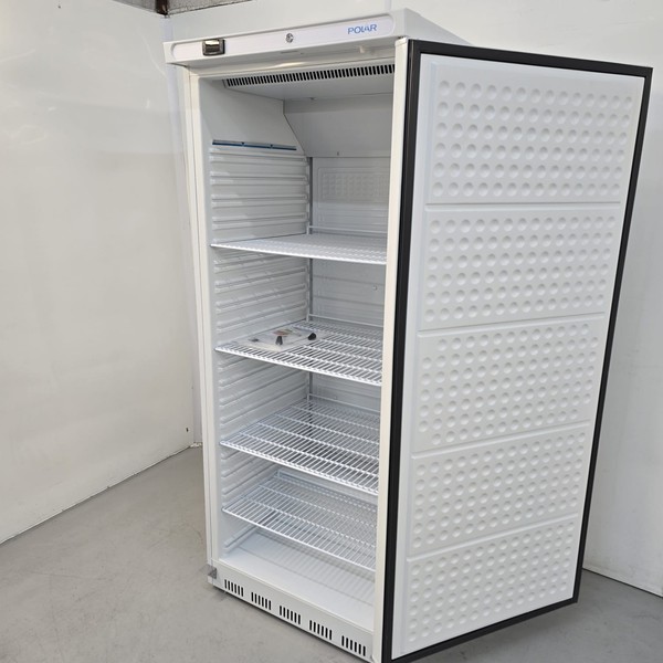 Upright single fridge white tall