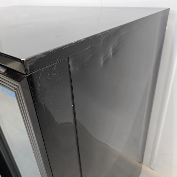 New but damaged back bar fridge