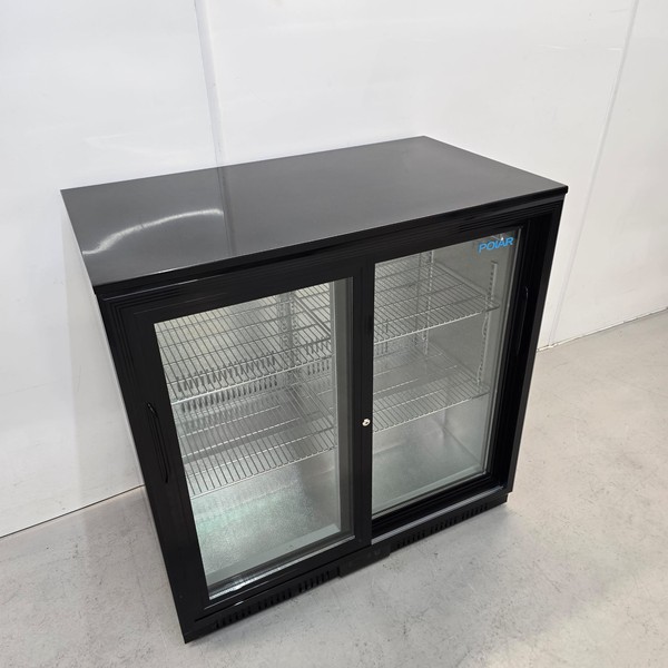 Polar Double Sliding Display Bottle Fridge
