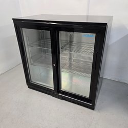 Sliding door bottle fridge