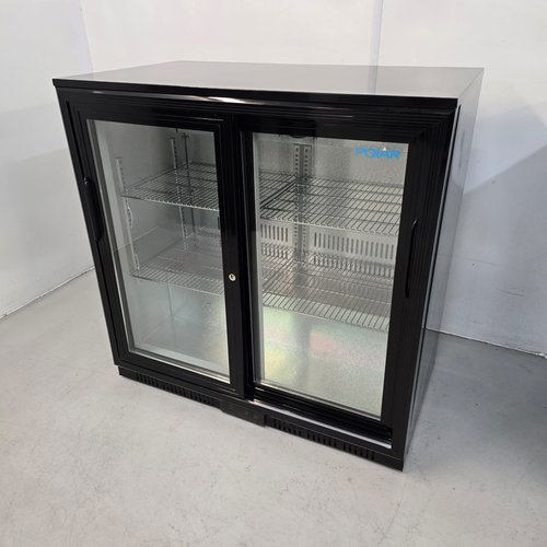 Sliding door bottle fridge
