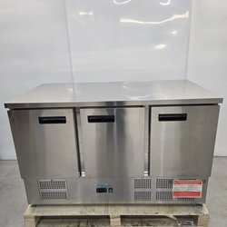 New B Grade Triple Door Bench Fridge For Sale