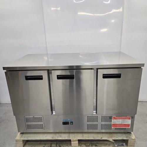New B Grade Triple Door Bench Fridge For Sale