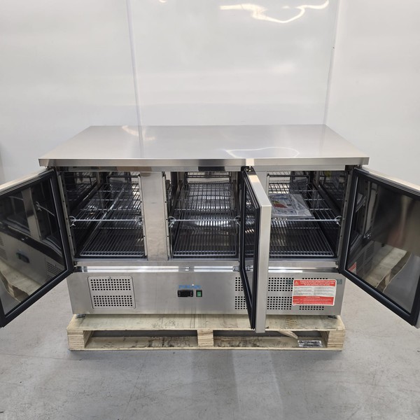 B Grade Triple Door Bench Fridge For Sale