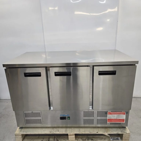 New B Grade Triple Door Bench Fridge For Sale