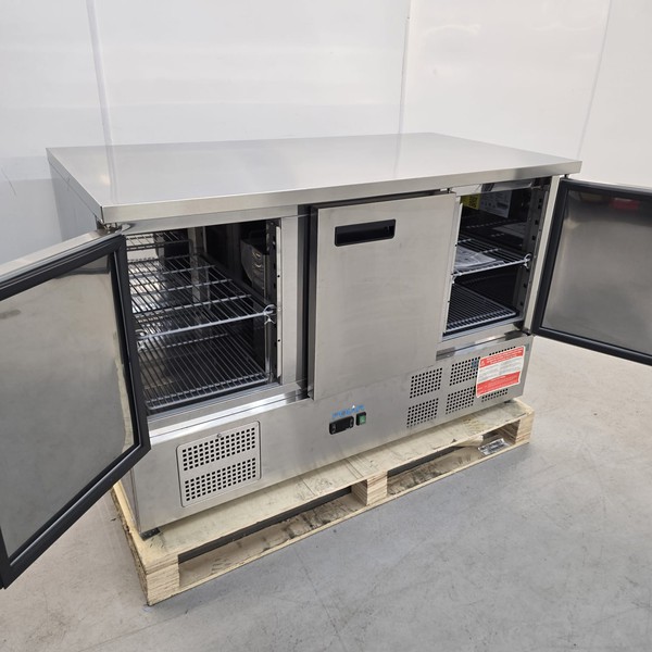 New Triple Door Bench Fridge For Sale