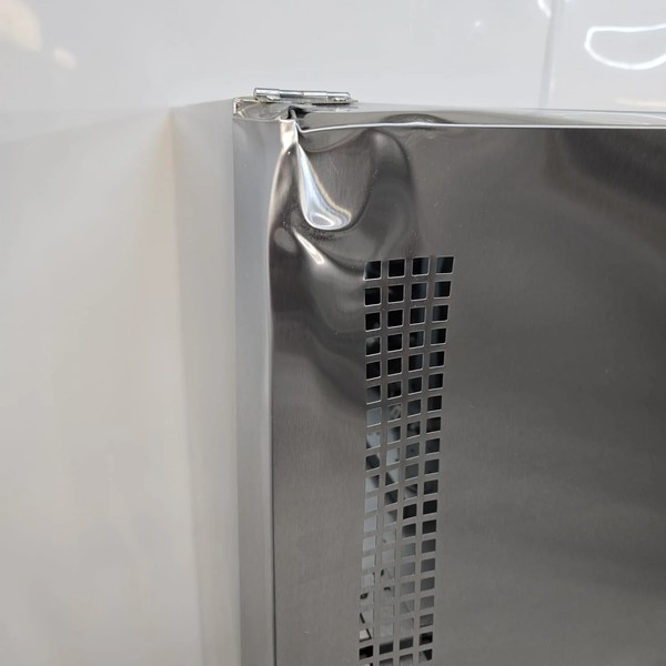 B Grade Polar Stainless Single Upright Fridge