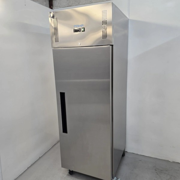 New B Grade Polar Stainless Single Upright Fridge 600 Litre G592